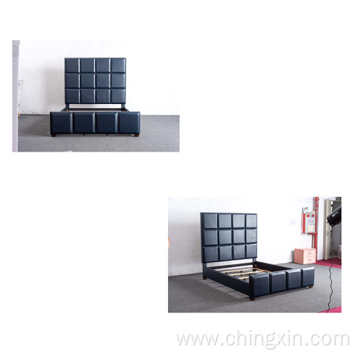 Blue PU Upholstered Bed Wholesale Bedroom Sets